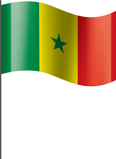 塞内加尔国旗上有白色图片下载