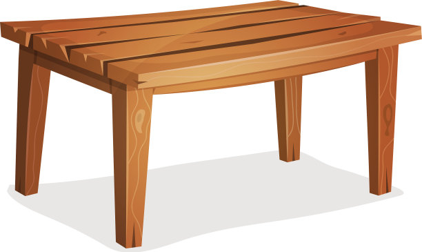 卡通木头桌子图片下载