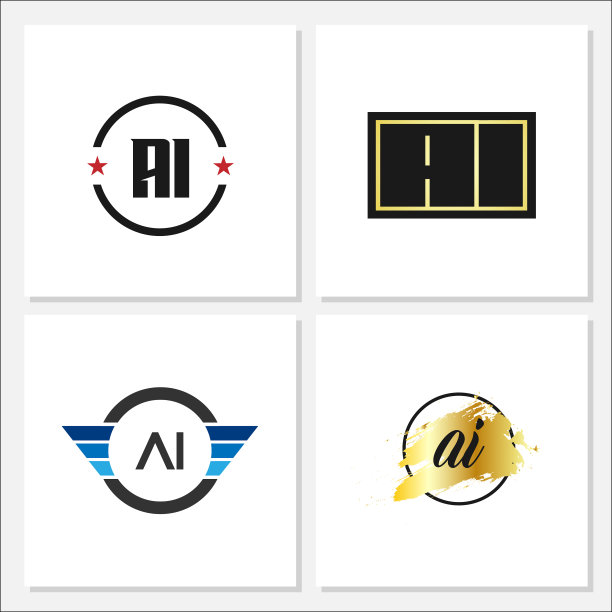 字母AI logo模板设计图片下载