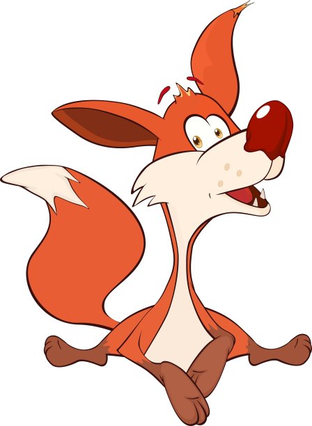 红狐卡通人物图片下载