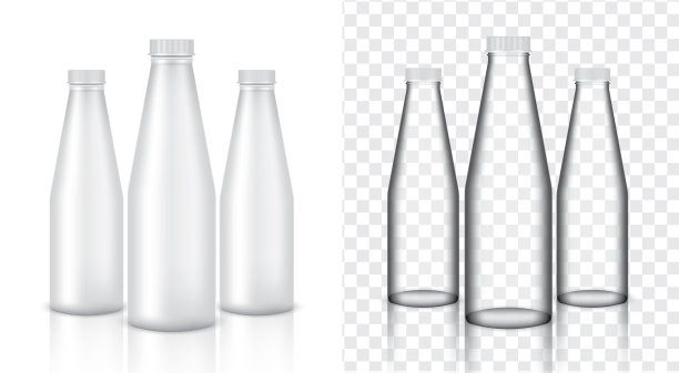 模拟真实的玻璃透明包装图片下载