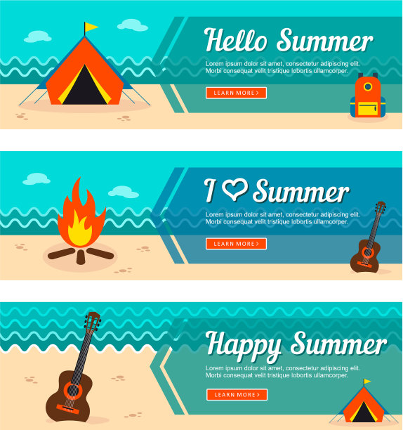 旅游和度假横幅图片下载