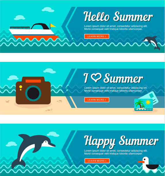 旅游和度假横幅图片下载