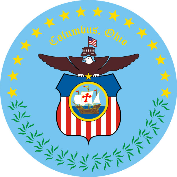 美国俄亥俄州哥伦布市的纹章图片下载