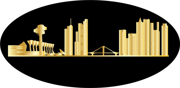 法兰克福城市天际线图片下载