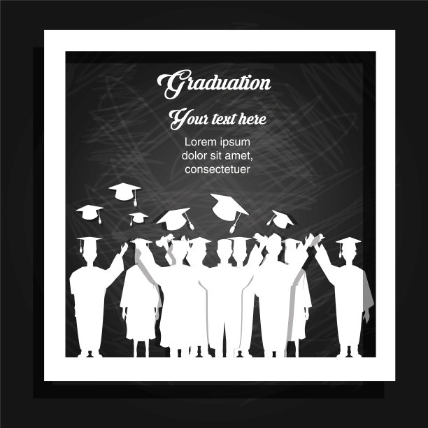 研究生剪影人物图片下载