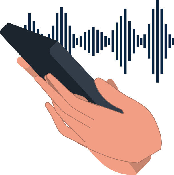 手与智能手机和声波图片下载