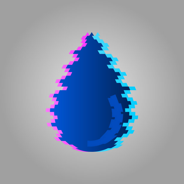 一滴水的图标小故障设计图片下载