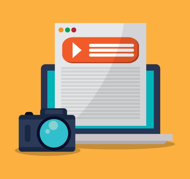 笔记本电脑和数字营销设计图片下载