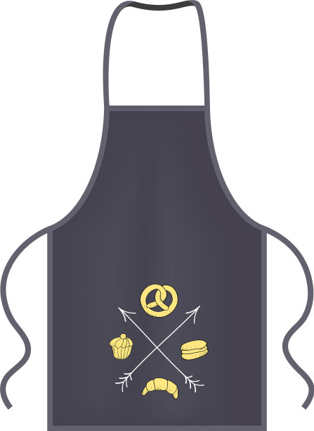 灰色厨房防护围裙动作捕捉图片下载