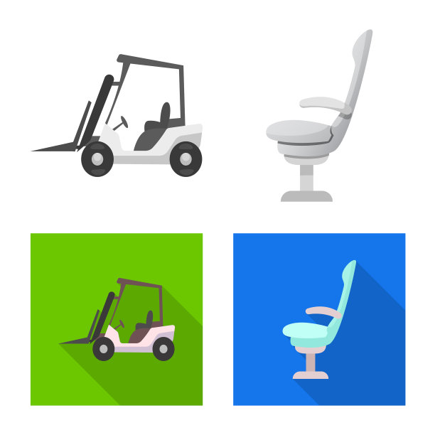 机场和飞机标志的孤立对象图片下载