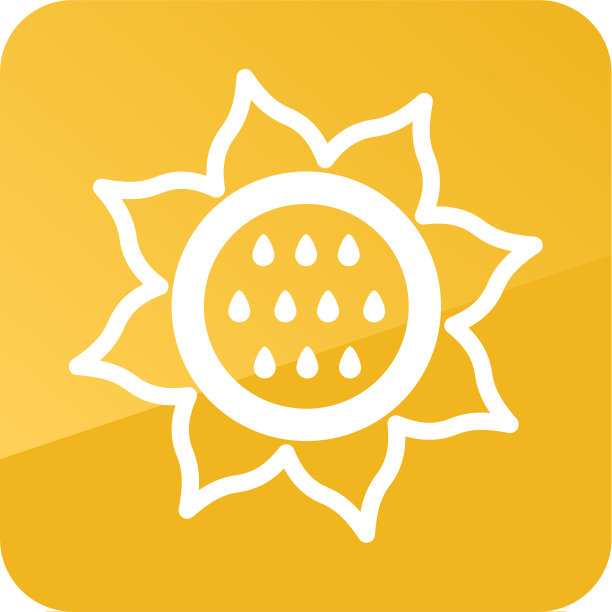 向日葵轮廓图标蔬菜图片下载