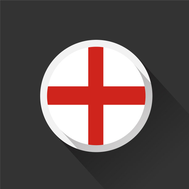 深色背景上的英国国旗图片下载