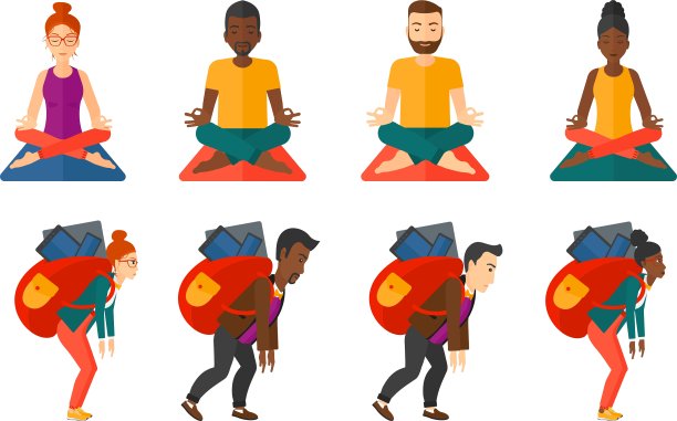 运动人物组图片下载