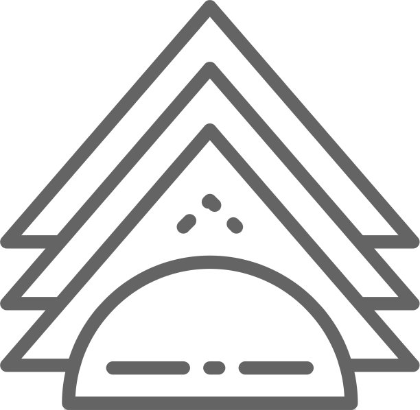 餐巾架线条图标图片下载