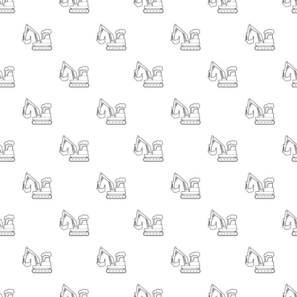 挖掘机模式无缝图片下载