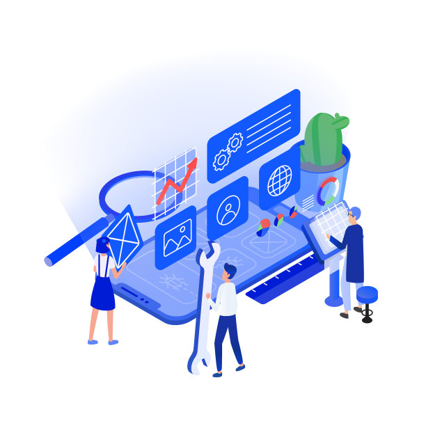 巨大的手机或智能手机和微小的男人和女人图片下载