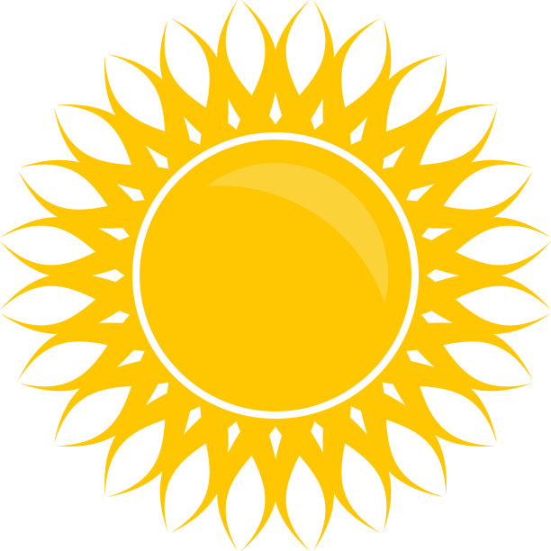 太阳黄色图片下载