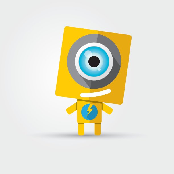 橙色卡通人物可爱图片下载