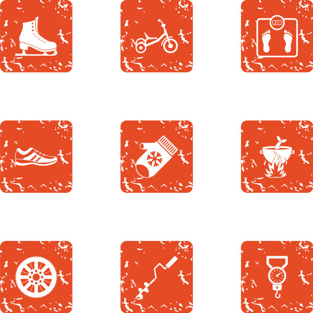 传递生命图标设置垃圾摇滚风格图片下载