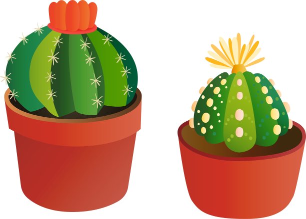 可爱的卡通仙人掌图片下载