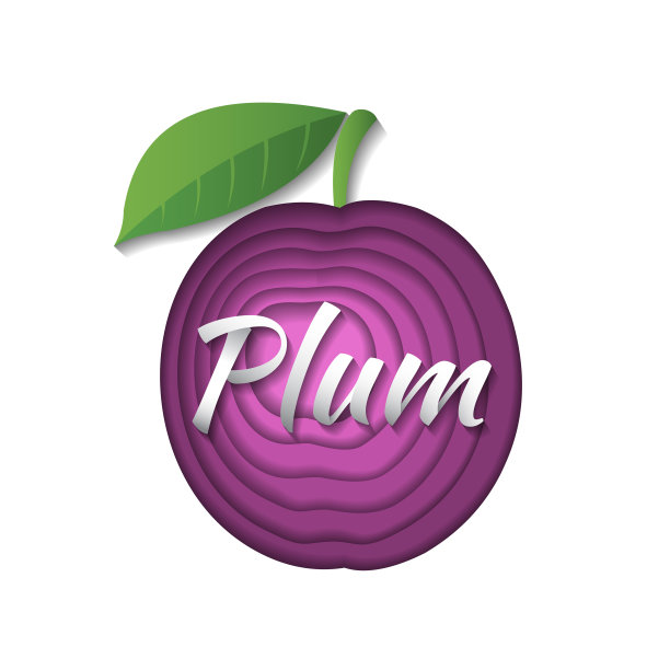 纸艺术李子图片下载