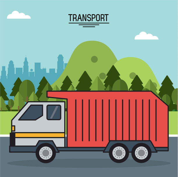 色彩缤纷的户外交通海报图片下载