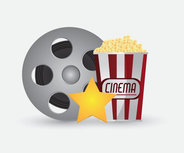 电影卷轴影院及电影设计图片下载