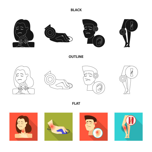 设计医院和渲染图标图片下载