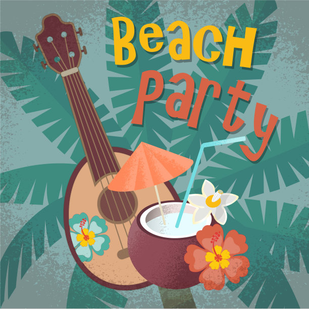 海滩尤克里里琴图片下载