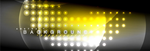 模糊的霓虹灯闪烁着流动的圆圈图片下载