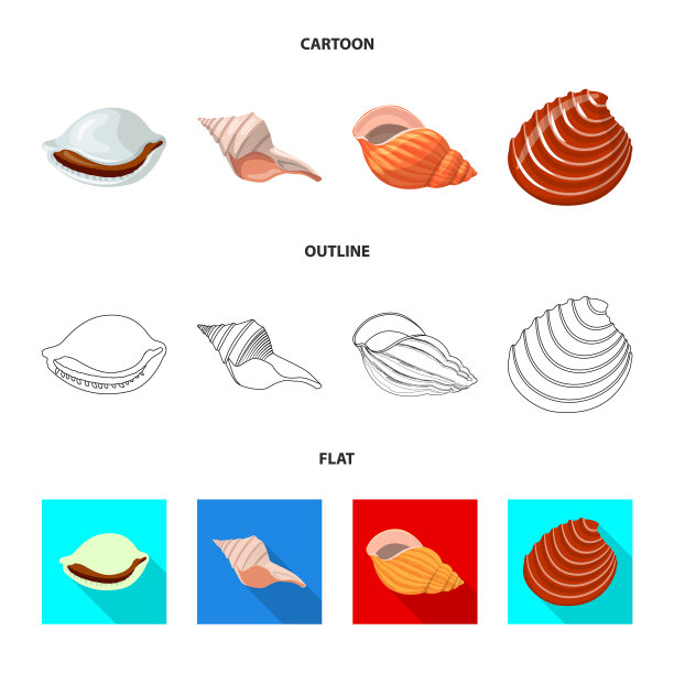 设计动物和装饰标志集图片下载