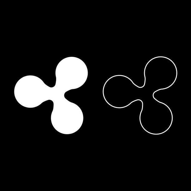 纹波图标设置白色平面风格简单图片下载