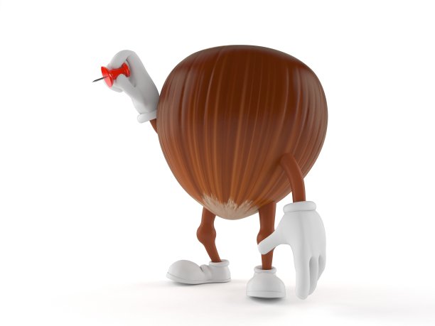 榛子人物拿着图钉图片下载