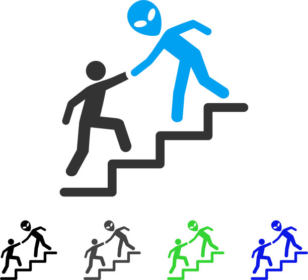 外星训练帮助平面图标图片下载