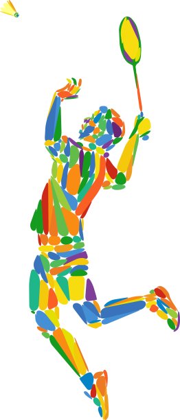 夏季运动会抽象的彩色图案图片下载