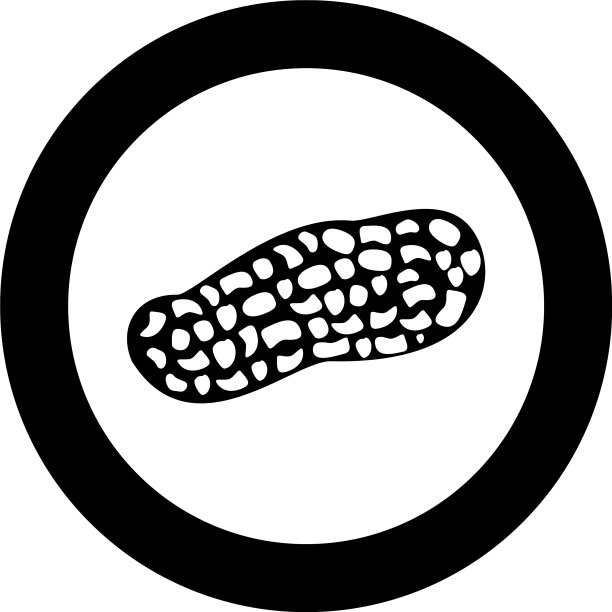 花生图标黑色圆圈图片下载