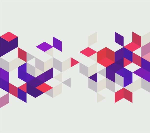 抽象背景与彩色立方体和网格图片下载