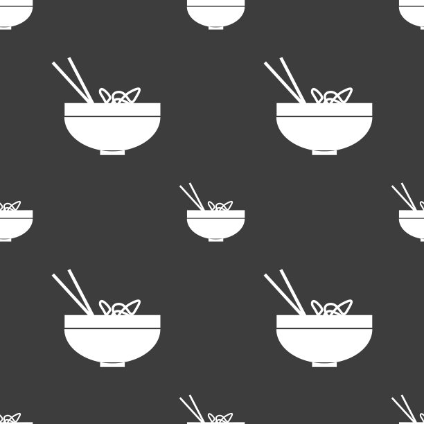 意面图标标志无缝模式上的灰色图片下载