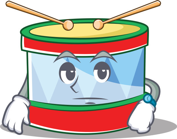 等待玩具鼓人物卡通图片下载
