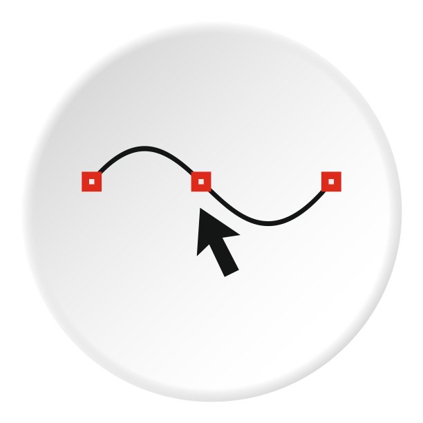 直线和箭头图标的平坦样式图片下载