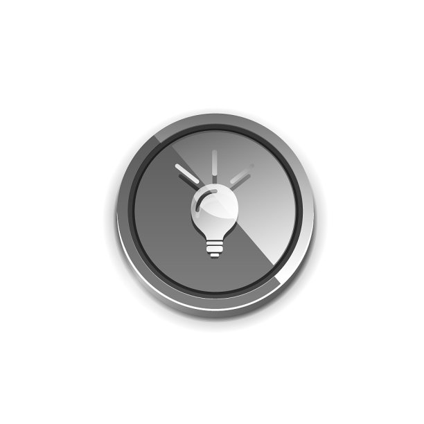 灯泡新想法概念网页按钮图片下载