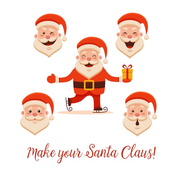 卡通圣诞老人图片下载