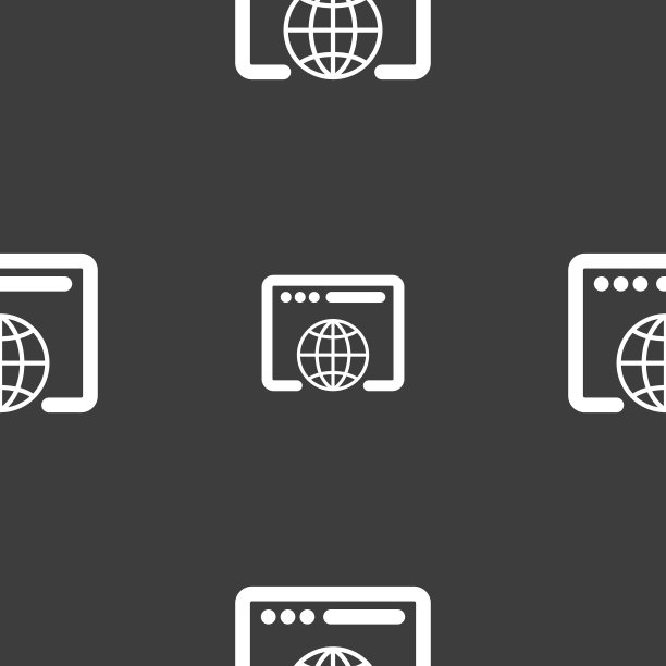 灰色背景上的窗户图标无缝图案图片下载
