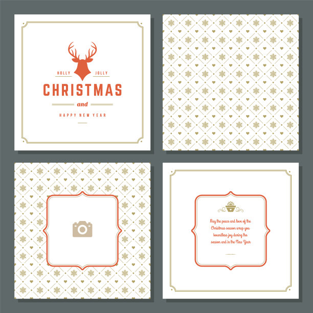 圣诞贺卡的设计和图案图片下载