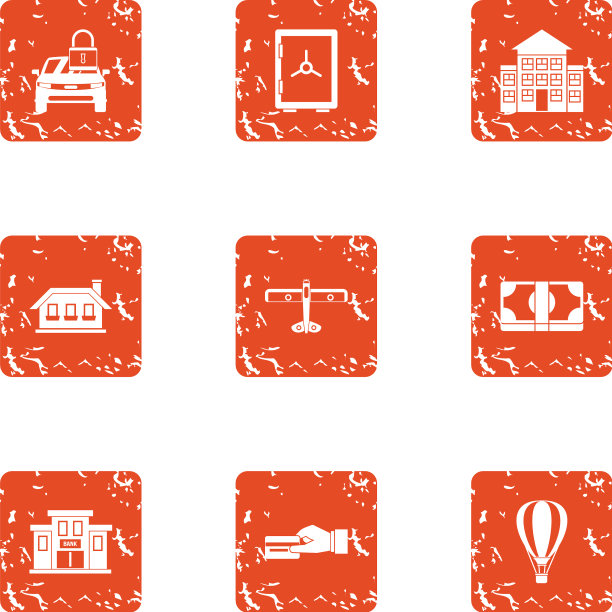 安全屋图标设置垃圾摇滚风格图片下载