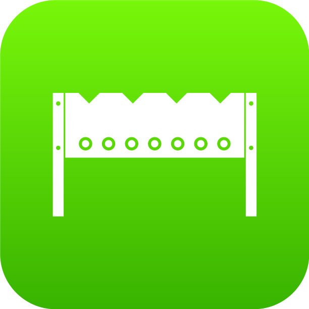 火盆图标数字绿色图片下载