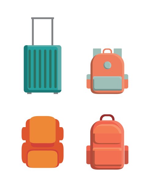 行李袋和行李概念图片下载