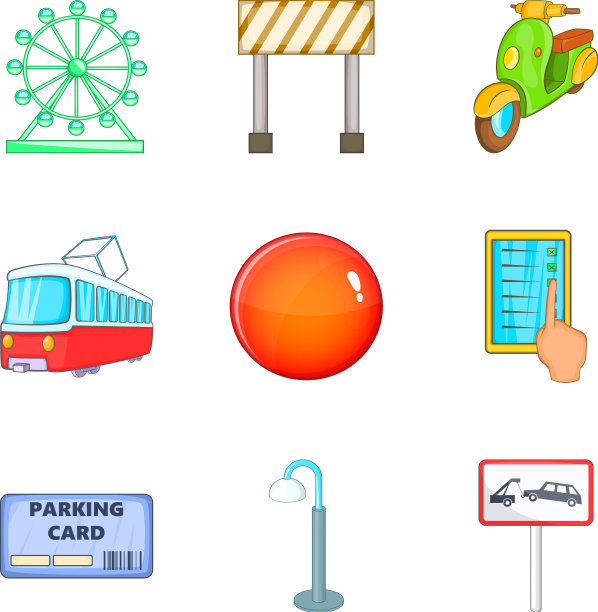 禁止位置图标设置卡通风格图片下载