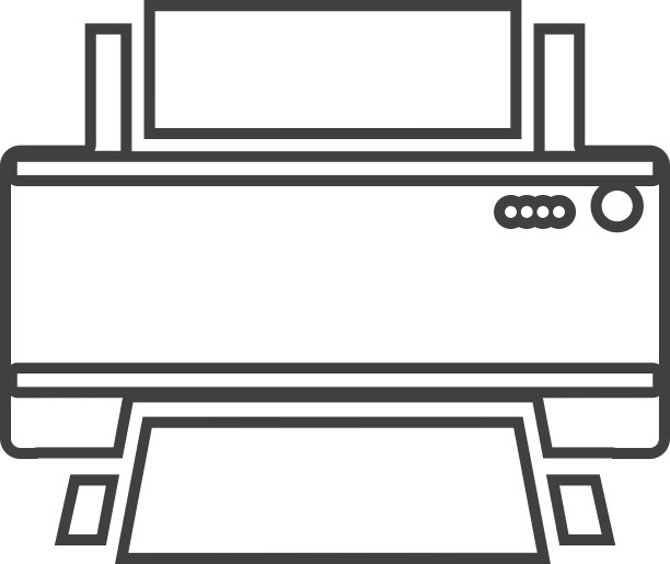 轮廓彩色单色家用打印机图片下载